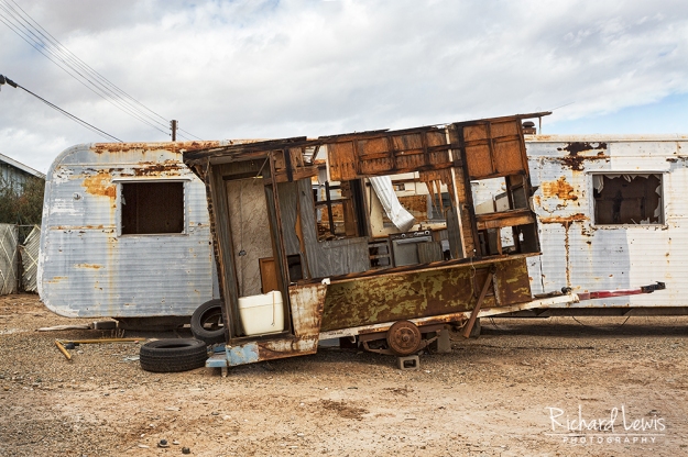 Portable Kitchen in Bombay Beach by Richard Lewis